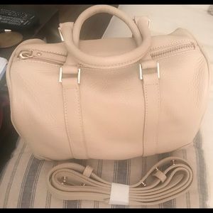 Barney’s NY cream pebble leather tote/shoulder bag